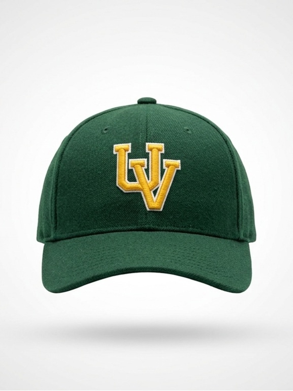 Top of the World Dark Green Baseball Cap with Yellow-Trim Patch